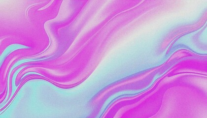 Obraz premium Colorful Iridescent Holographic Foil, Simulate holographic foil textures, with shiny vibrant, grainy noise effect texture abstract purple and blue fluid shapes against a light background