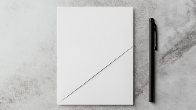 Elegant stationery paper template featuring a professional letterhead design Perfect for business correspondence and formal communications