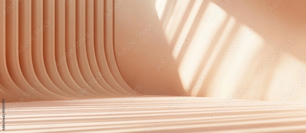 Poster Elegant minimalistic background in 3D illustration and rendering