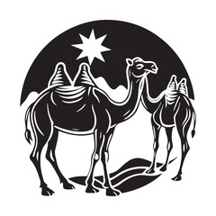 Professional Camels Silhouette Vector Designs.