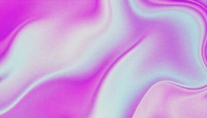 Fototapeta premium Colorful Iridescent Holographic Foil, with shiny vibrant, grainy noise effect texture abstract purple and blue fluid shapes against a light background