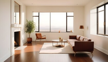 Photo interior modern design room 3d illustration