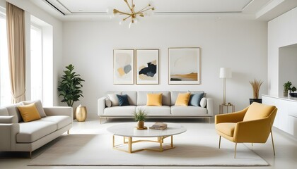 Photo interior modern design room 3d illustration