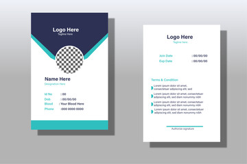 Corporate Id card Modern and Clean Design Template,
Student and employee identification card collection with creative shapes,ID Card Template,Office Id card
Employee Id card for your company.
