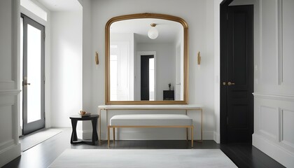 Photo interior modern design room 3d illustration