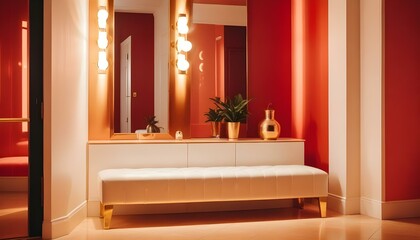 Photo interior modern design room 3d illustration