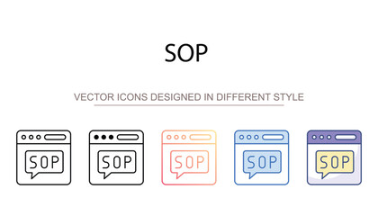 Sop icon design with white background stock illustration