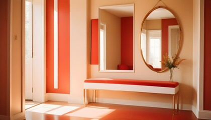 Photo interior modern design room 3d illustration