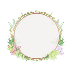 Watercolor flowers png badge, transparent background