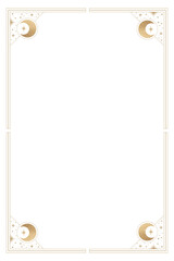 Celestial png frame, transparent background