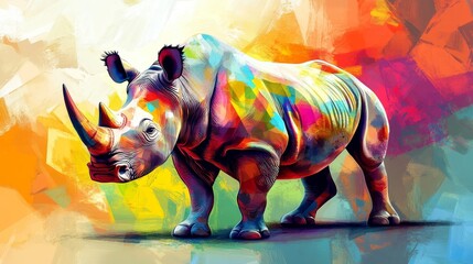 Colorful Rhino