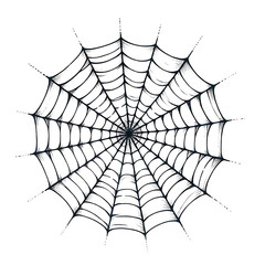 Fototapeta premium spider on web, no background, generative ai
