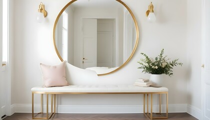 Photo interior modern design room 3d illustration