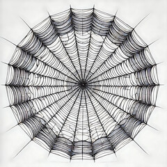 Obraz premium spider on web, generative ai