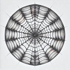 Obraz premium spider on web, generative ai