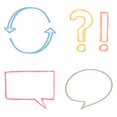 Business speech bubbles png colorful collection