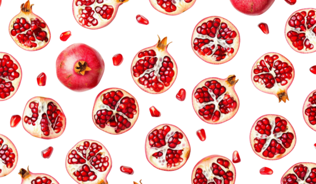 pomegranate seamless pattern, PNG  - Powered by Adobe