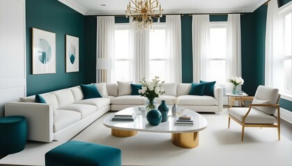 Photo interior modern design room 3d illustration