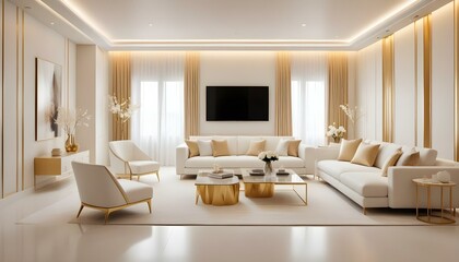 Photo interior modern design room 3d illustration