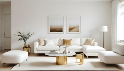 Photo interior modern design room 3d illustration