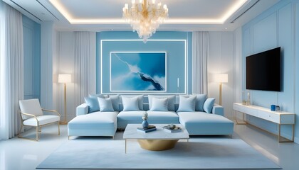 Photo interior modern design room 3d illustration