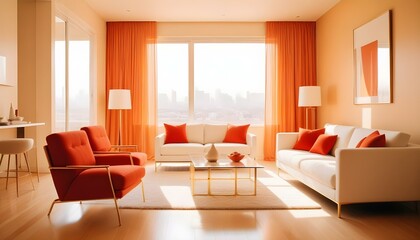 Fototapeta premium Photo interior modern design room 3d illustration