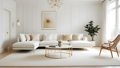 Photo interior modern design room 3d illustration