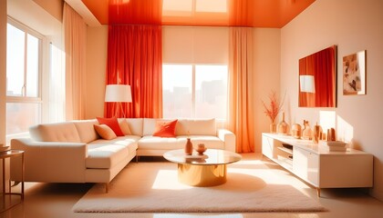 Fototapeta premium Photo interior modern design room 3d illustration