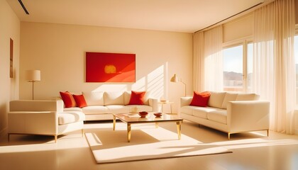 Fototapeta premium Photo interior modern design room 3d illustration