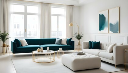 Photo interior modern design room 3d illustration