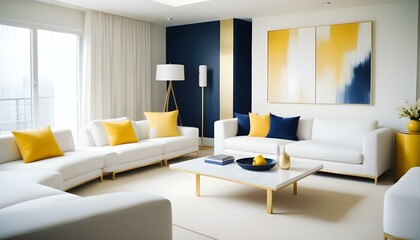 Photo interior modern design room 3d illustration