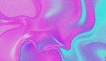 Fototapeta premium 3D purple hologram background with shiny, grainy, noise effect. abstract purple and blue fluid shapes against a light background