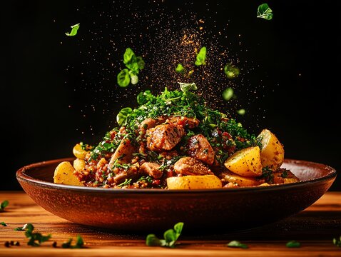 A rustic presentation of Coniglio allIschitana