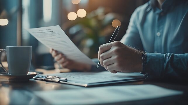 Lawyer legal advisor businessman brainstorming clarifying agreement details business contract Joint financial investments in office real estate projects : Generative AI