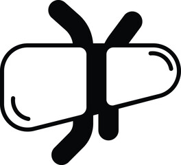 A cartoon drawing of a liver with veins