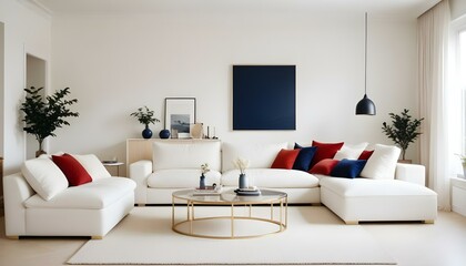 Photo interior modern design room 3d illustration