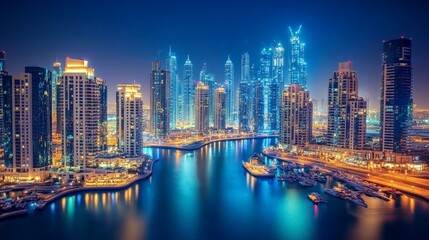Fototapeta premium Dubai's real estate market is a gateway to a world of luxury, with properties that offer exquisite design, premium locations, and world-class amenities.