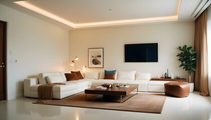 Photo interior modern design room 3d illustration