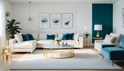 Photo interior modern design room 3d illustration