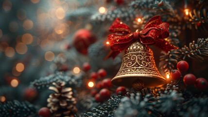 New Year's bells close up