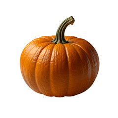 Two pumpkin isolated on a transparent background. Ai generative