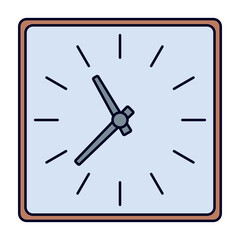 Wall Clock Simple Illustration