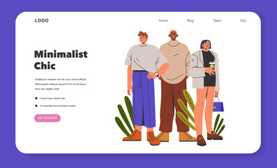 Fashion Trends. Flat Vector Illustration