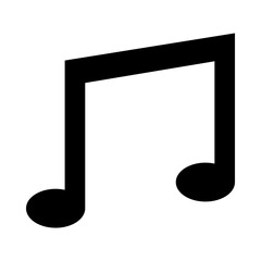 Music Note glyph icon