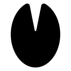 Hoof print of horse mare icon black color vector illustration image flat style