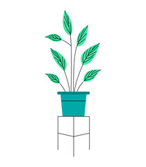 Indoor Plant Illustration suitable for your designs such as stickers, patterns, wallpapers, book covers, and many more