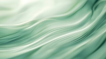 Fototapeta premium A soft green abstract background with blurred lines, creating a sense of depth