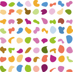 colorful random shapes blobs
