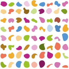 colorful random shapes blobs