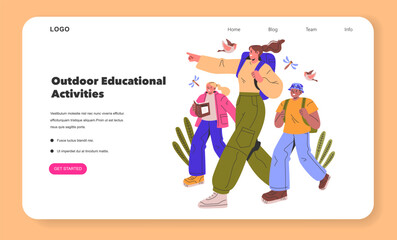 Teacher's Profession. Flat Vector Illustration